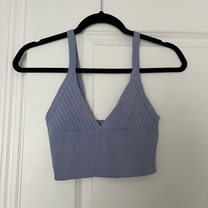 zara lavender v neck tank top